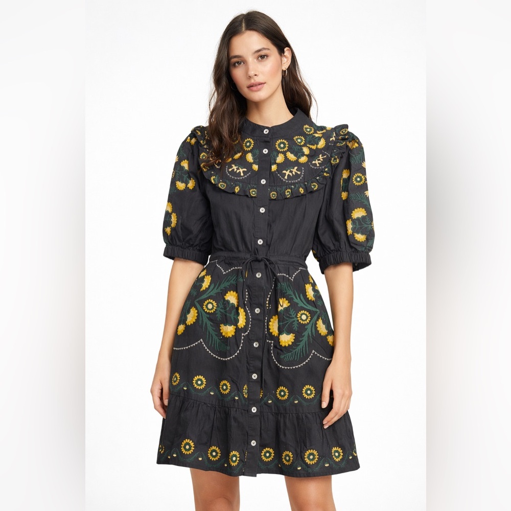 Sea New York Floral Print Puff Sleeve Dress – Size XXS (New With Tags) - Picture 4 of 4